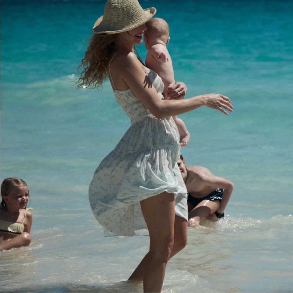 Doen Brigide Pale Blue Floral Sundress